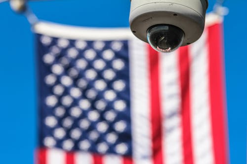 Free White Security Camera Stock Photo