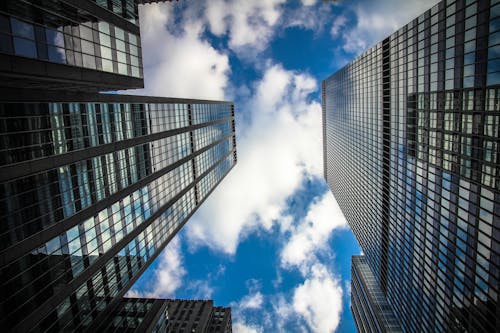 Worm's Eye View of Buildings