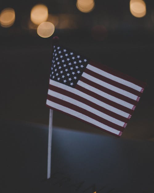 Bokeh Photography Flag of U.s.a.