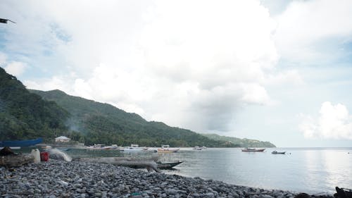 Free stock photo of beach, cloudy, hill