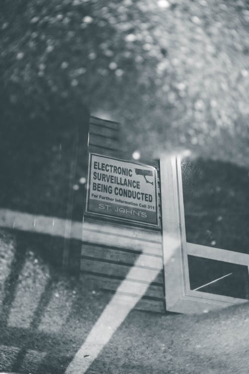 Free Grayscale Photo of a Wooden Signage Stock Photo