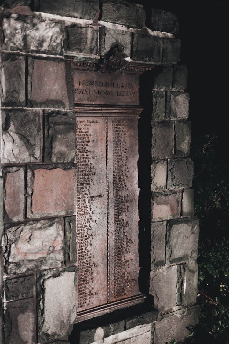 List Of Names On Stone Monument