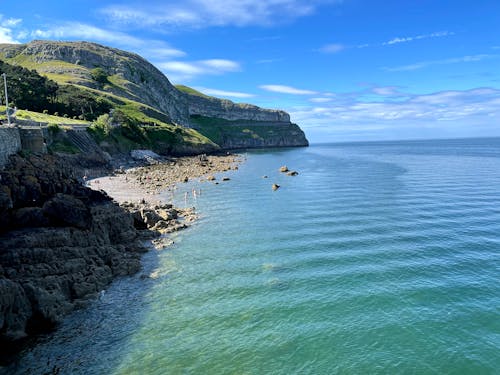 Sea and Cliff on the Coastline