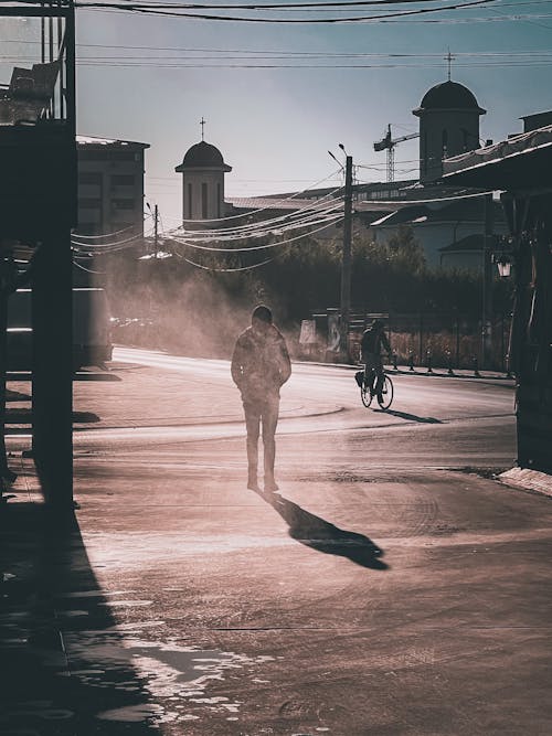Man Walking on the Street