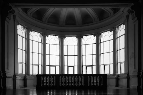 Gratis Immagine gratuita di architettura, bianco e nero, cupola Foto a disposizione