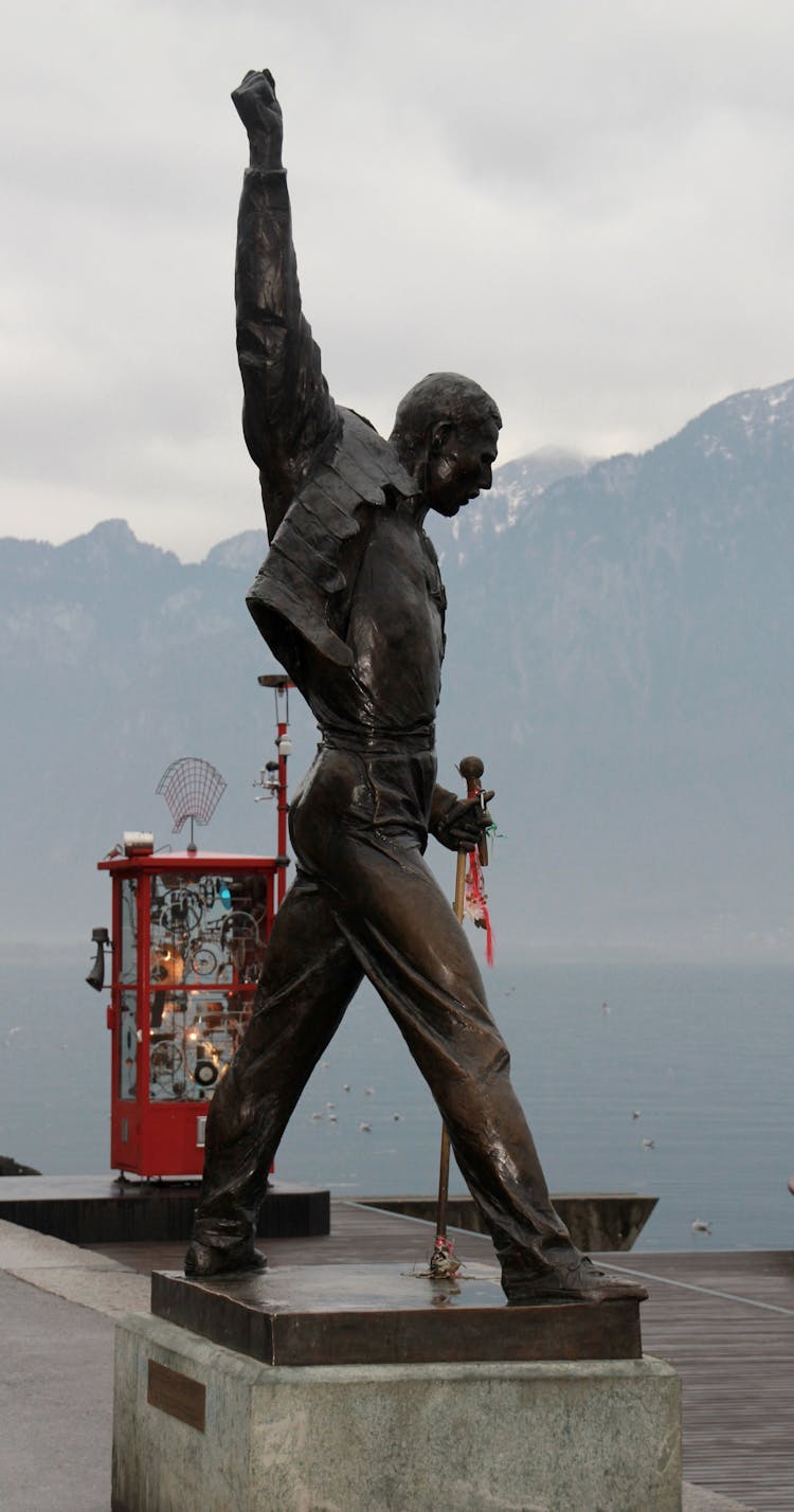 Freddie Mercury Statue In Switzerland