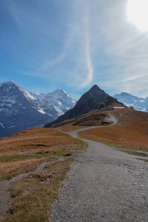 A Trail Leading to a Mountain