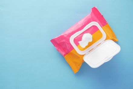 A pack of cleansing wipes on a blue surface — photo by Towfiqu barbhuiya on Pexels