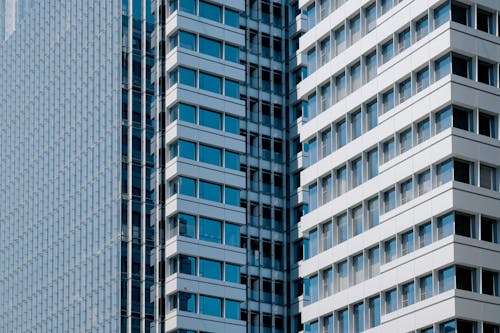 A Concrete Building with Glass Windows