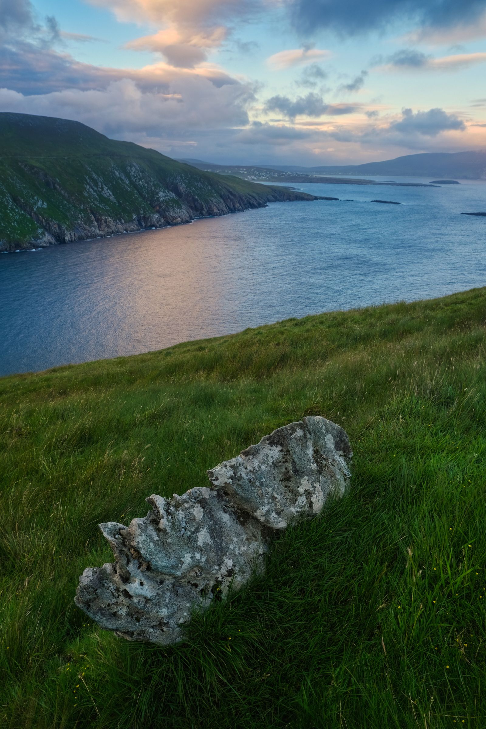Keem Bay on Achill Island at sunset