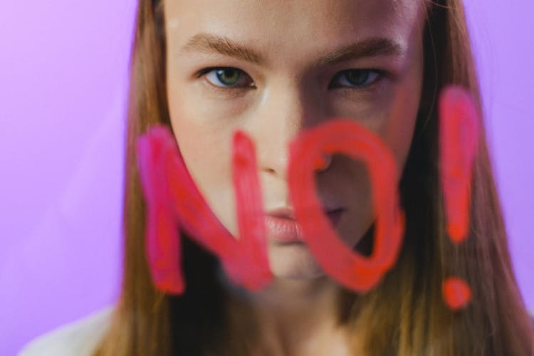 No Word On Glass In Front Of Teenage Girl