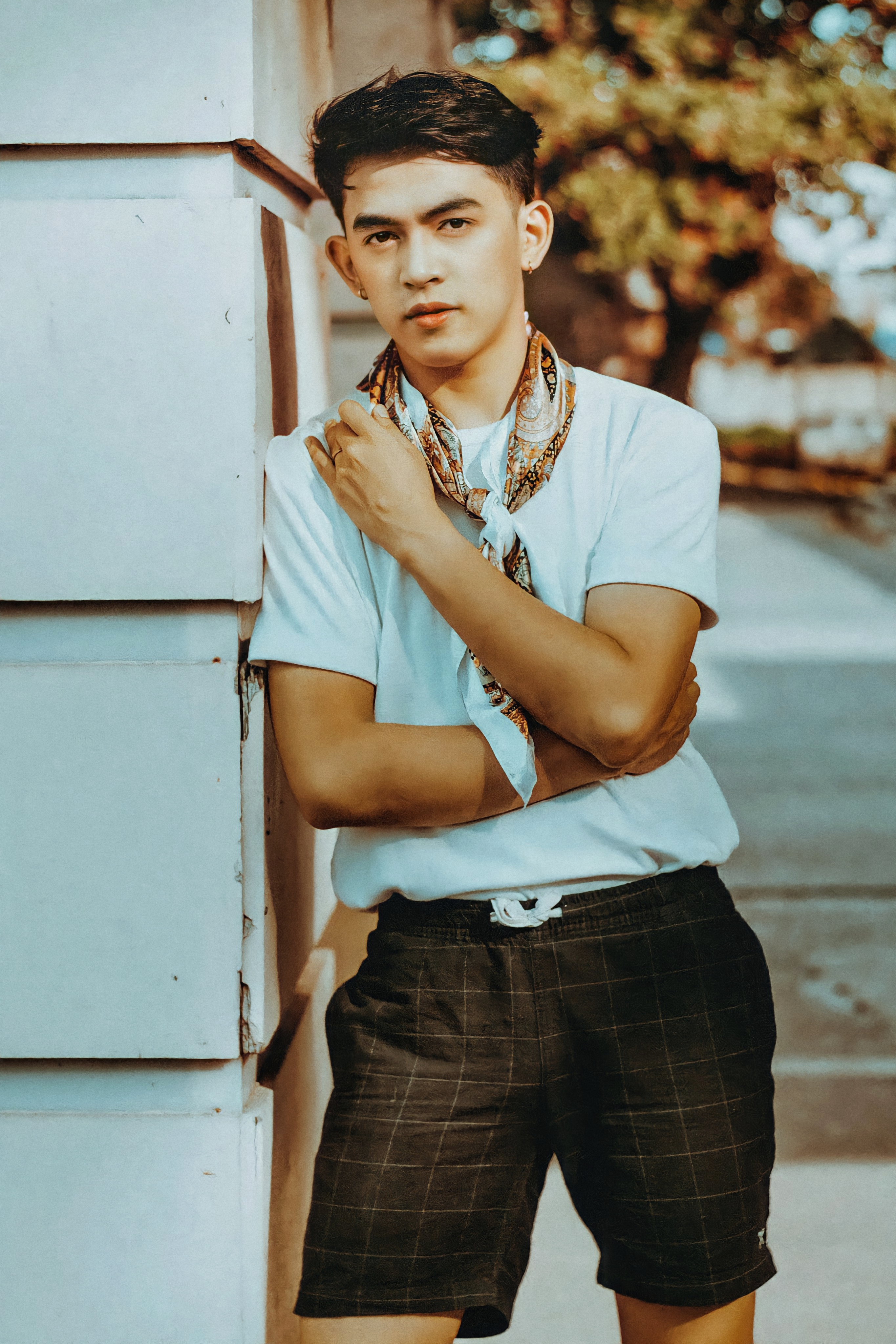 Cropped Bege Estampado
