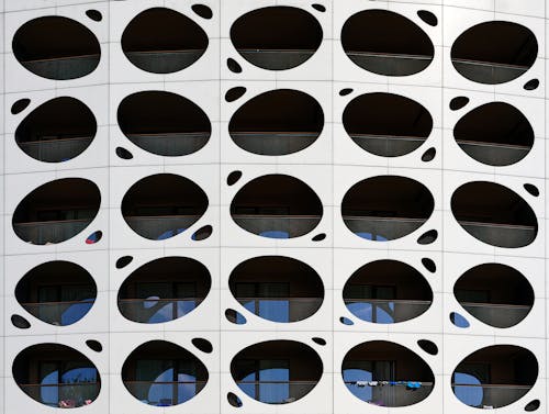 Modern Geometric Building Facade