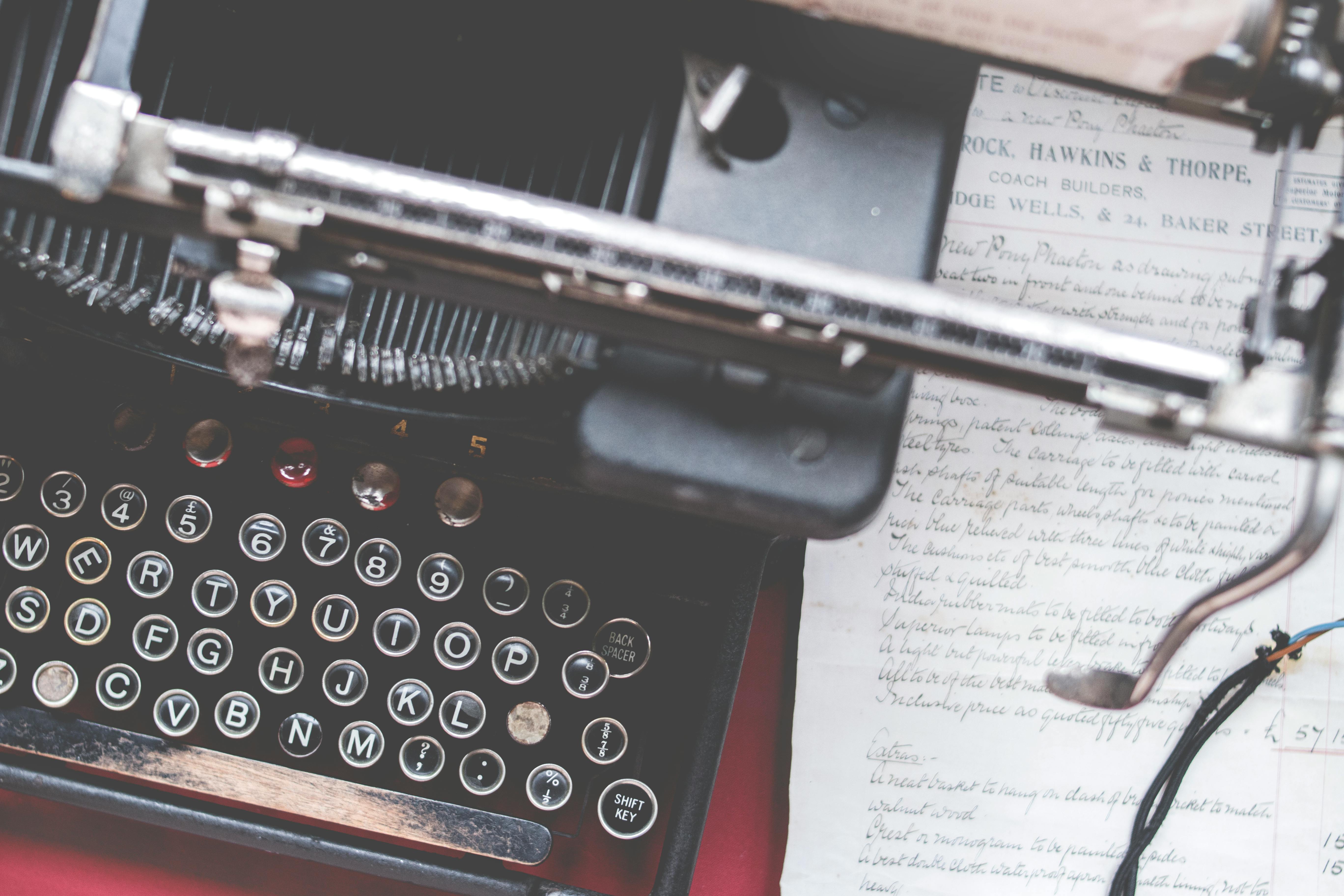 Typewriter Photos Download The BEST Free Typewriter Stock Photos  HD  Images