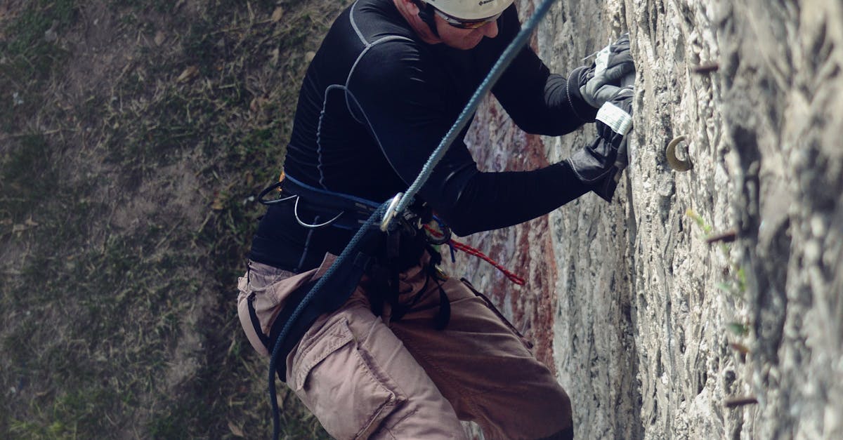 Free stock photo of mountain climber, mountain climbing, rappelling
