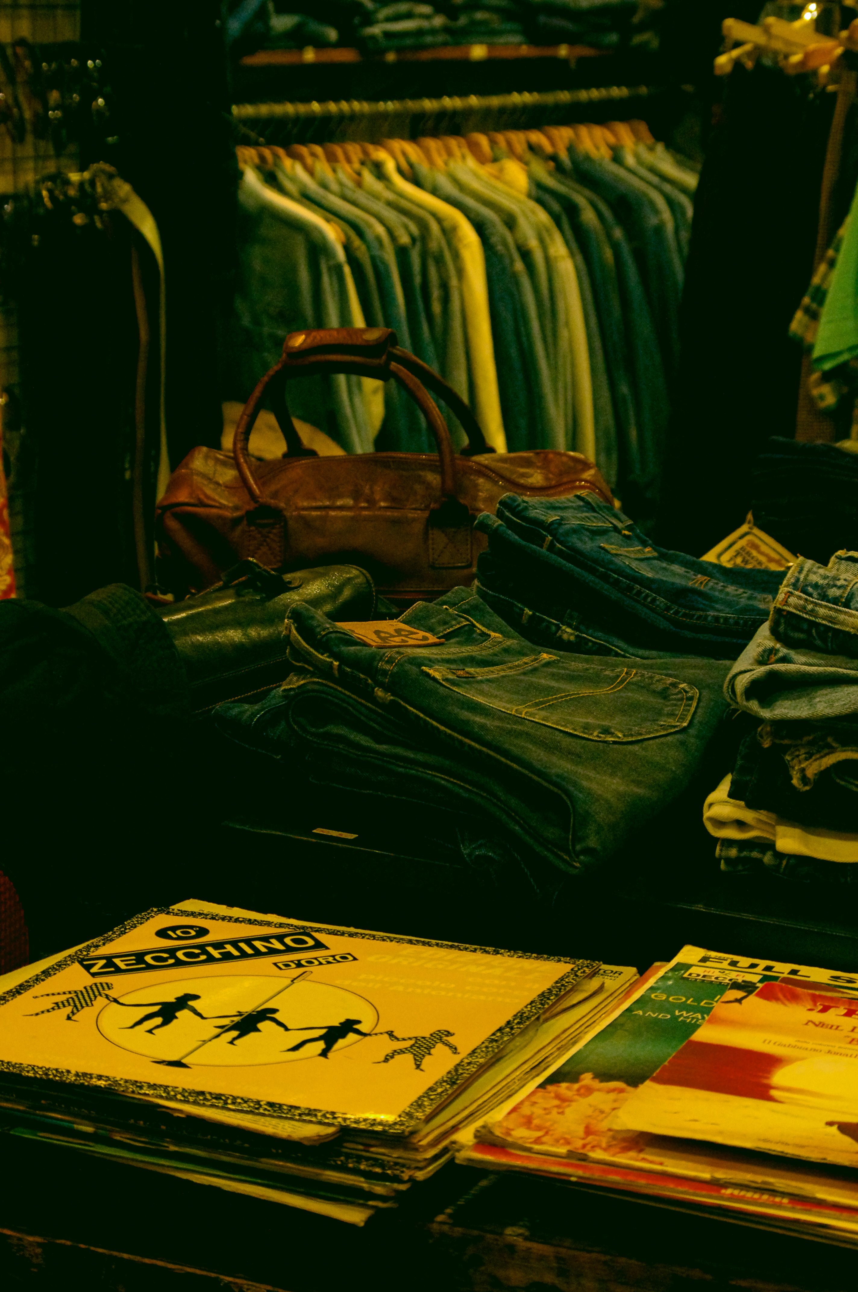 Denim and records up for the next drop