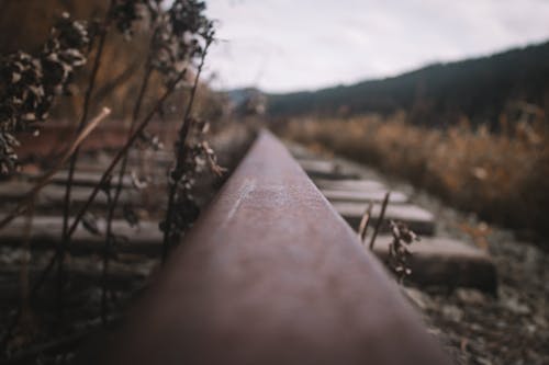 Close-up of a Railway Track 