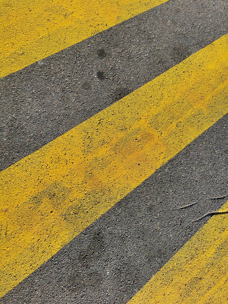 Yellow Lines On A Road