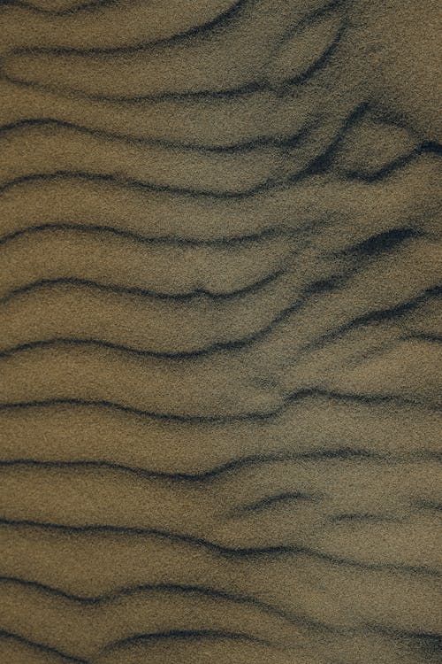 Overhead Shot of Patterns on Sand