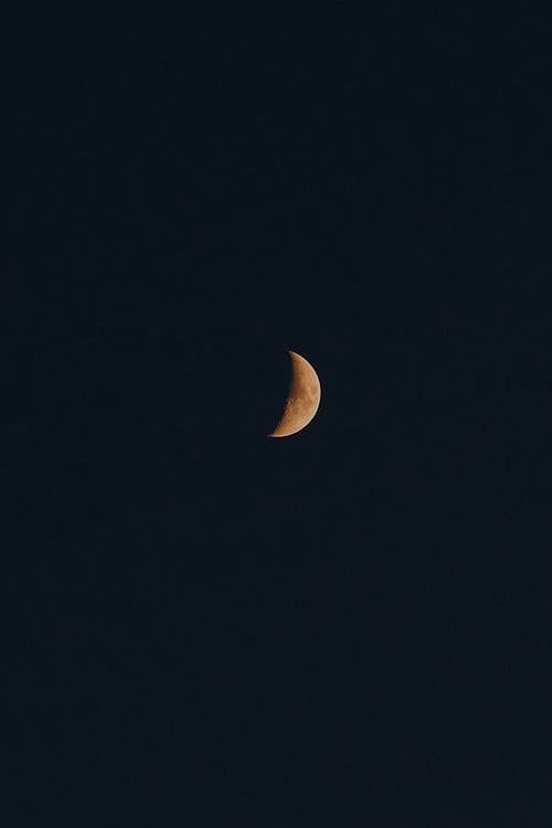 Foto d'estoc gratuïta de astrofotografia, lluna creixent, nit