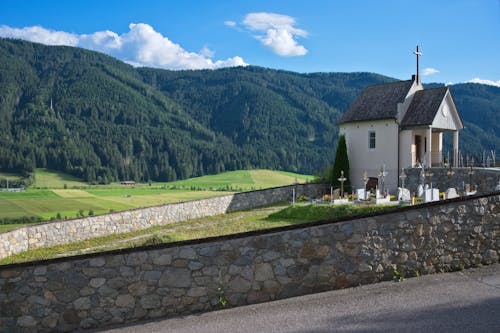 Free stock photo of church, mountains, valley