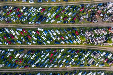 Eco-friendly car scrapping facility