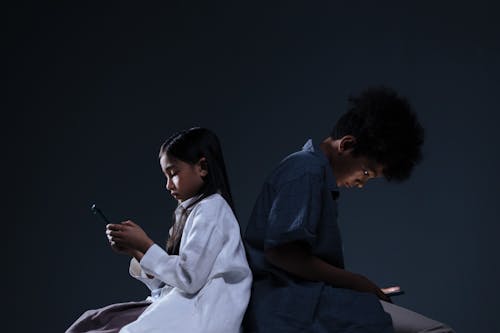 Children Holding their Smartphones