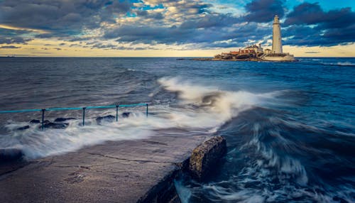 Foto d'estoc gratuïta de acomiadar-se, aigua, alba