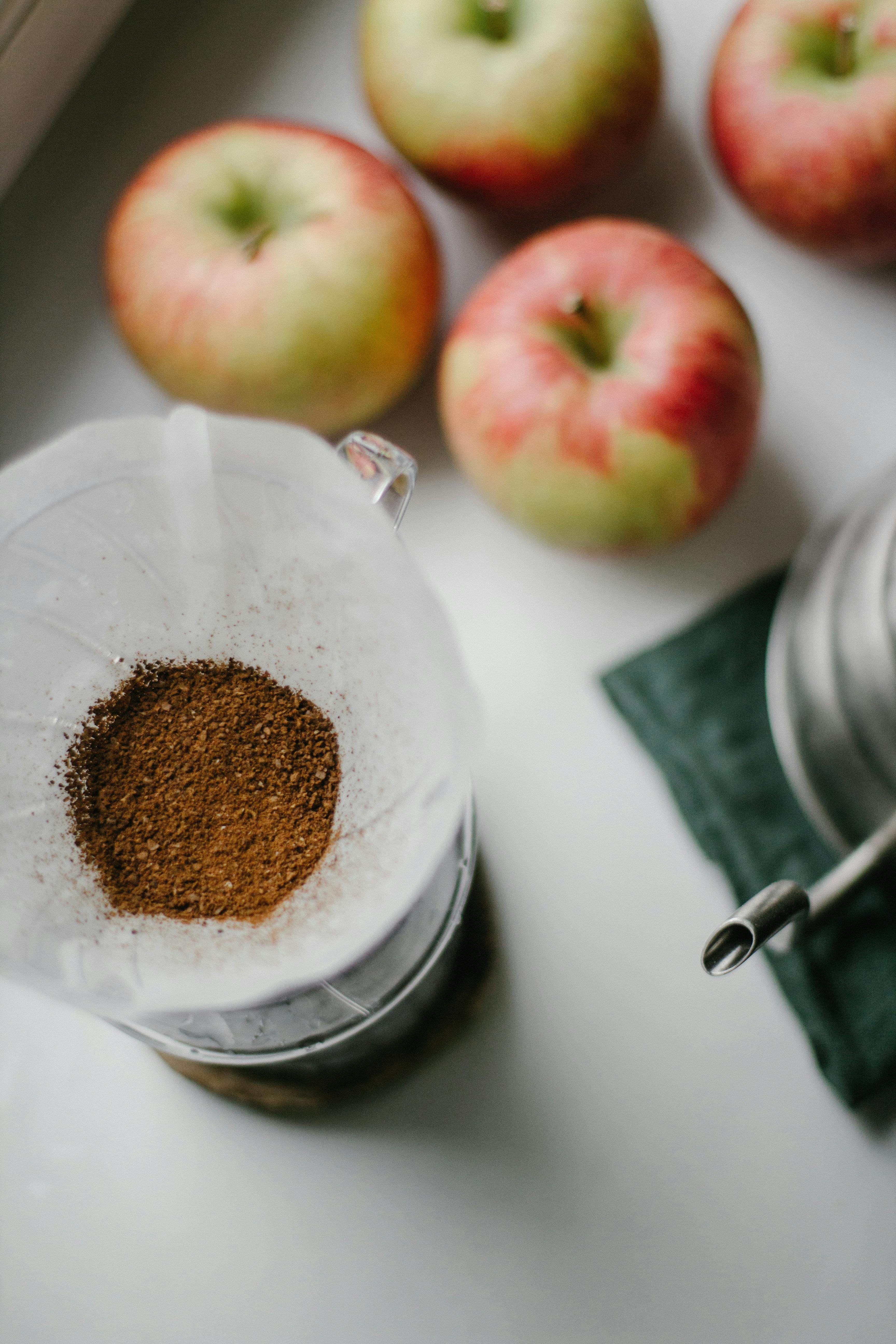 Ground Coffee on Paper Filter · Free Stock Photo