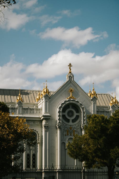 A Church Surrounded By Trees 