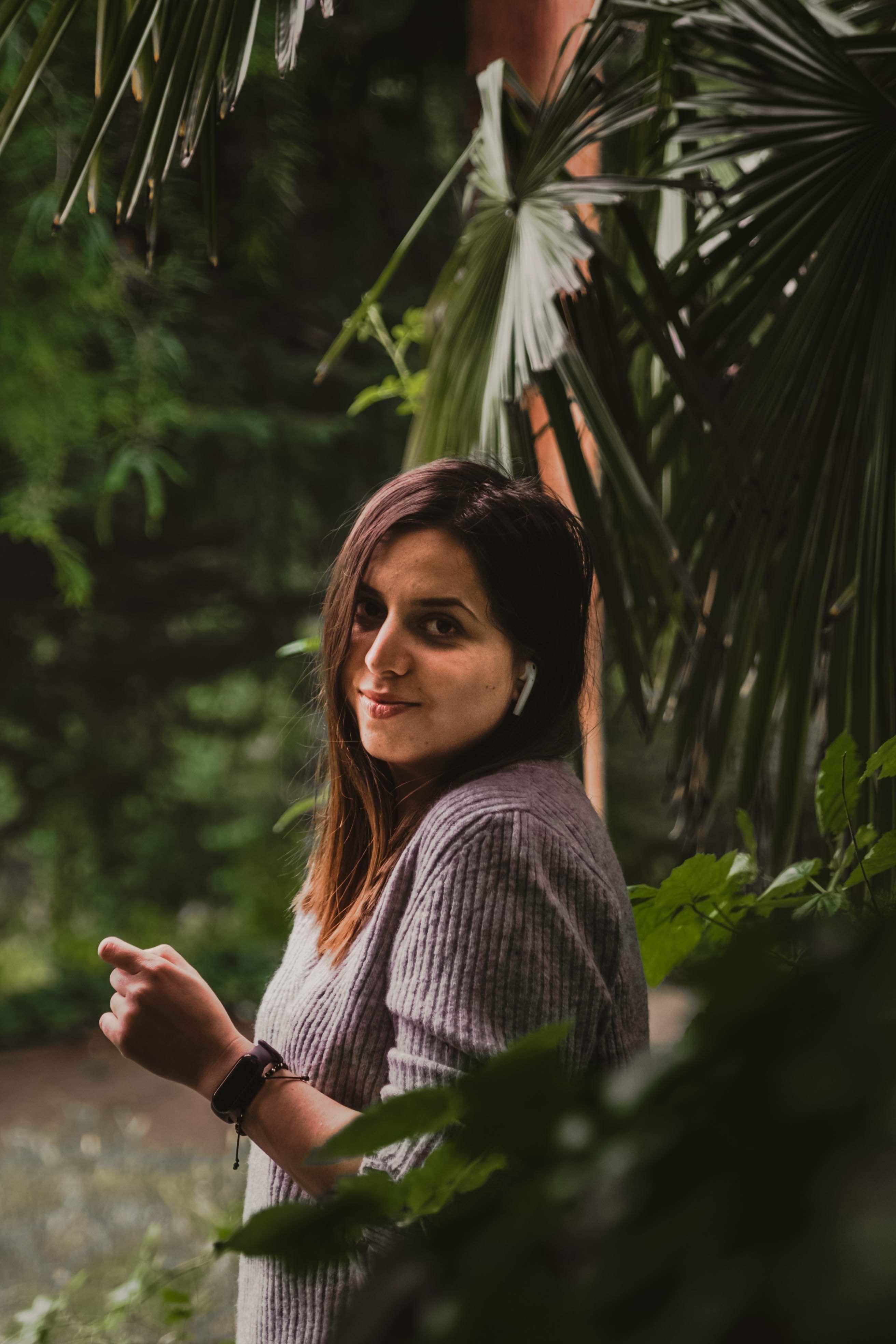 Woman Posing near Trees in Park · Free Stock Photo