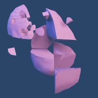 Abstract render of a fractured sphere — photo by Steve A Johnson on Pexels