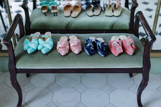 Sandals on a Bench