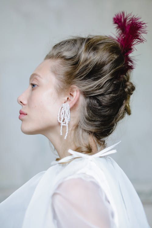 Profile of a Young Woman in Stylization of 18th Century Noblewoman