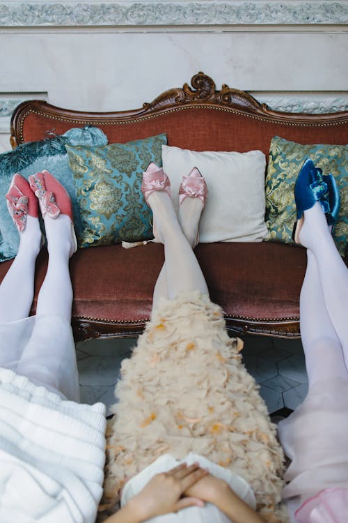 Free Legs of Women in Period Costumes Stock Photo