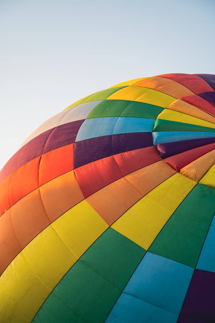 Close Up Of A Colorful Air Balloon