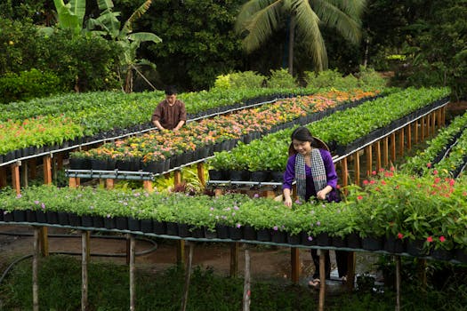 Man and Woman Gardening with the Quote "Everyone has an invisible sign hanging from their neck saying, 'Make me feel important.' Never forget this message when working with people." written on it and have average color value #474D29