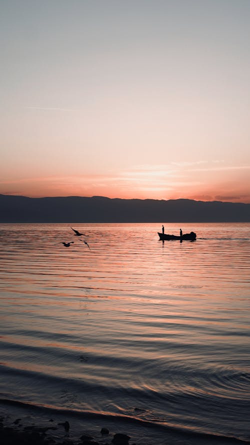 Lake at Sunset 