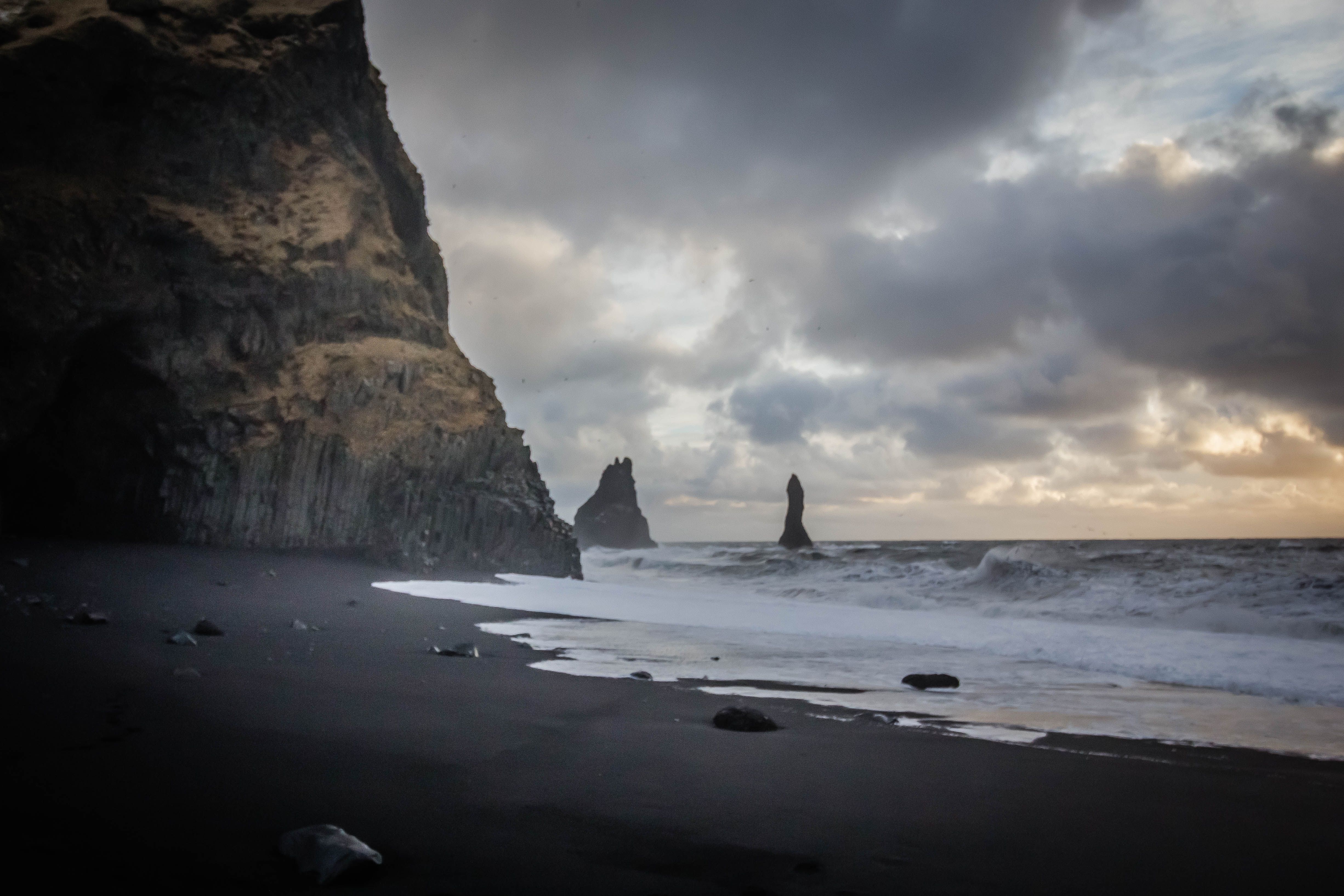 Free stock photo of beach, black