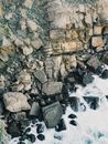 Rocky Cliff with Crashing Waves