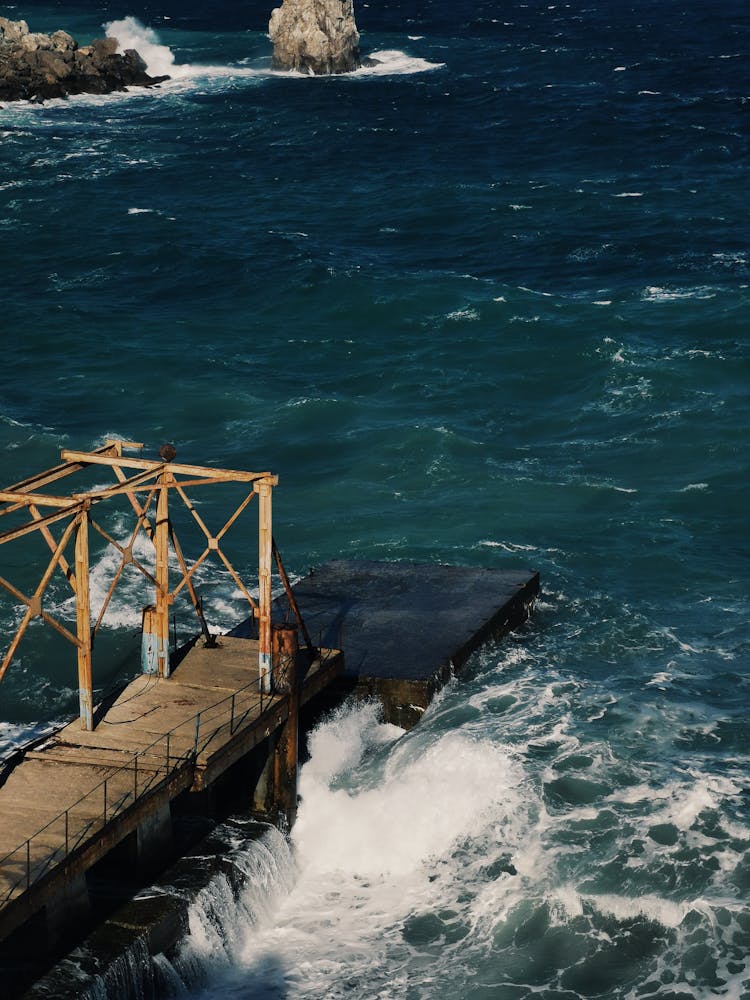 Pier On A Seacoast 