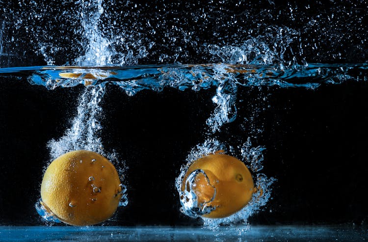 Lemon Thrown To Water