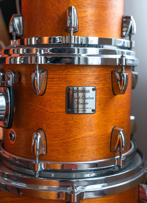 Close-up Photo of  Drum Set 