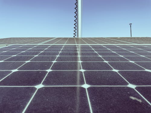 Close-Up Shot of Solar Panels 