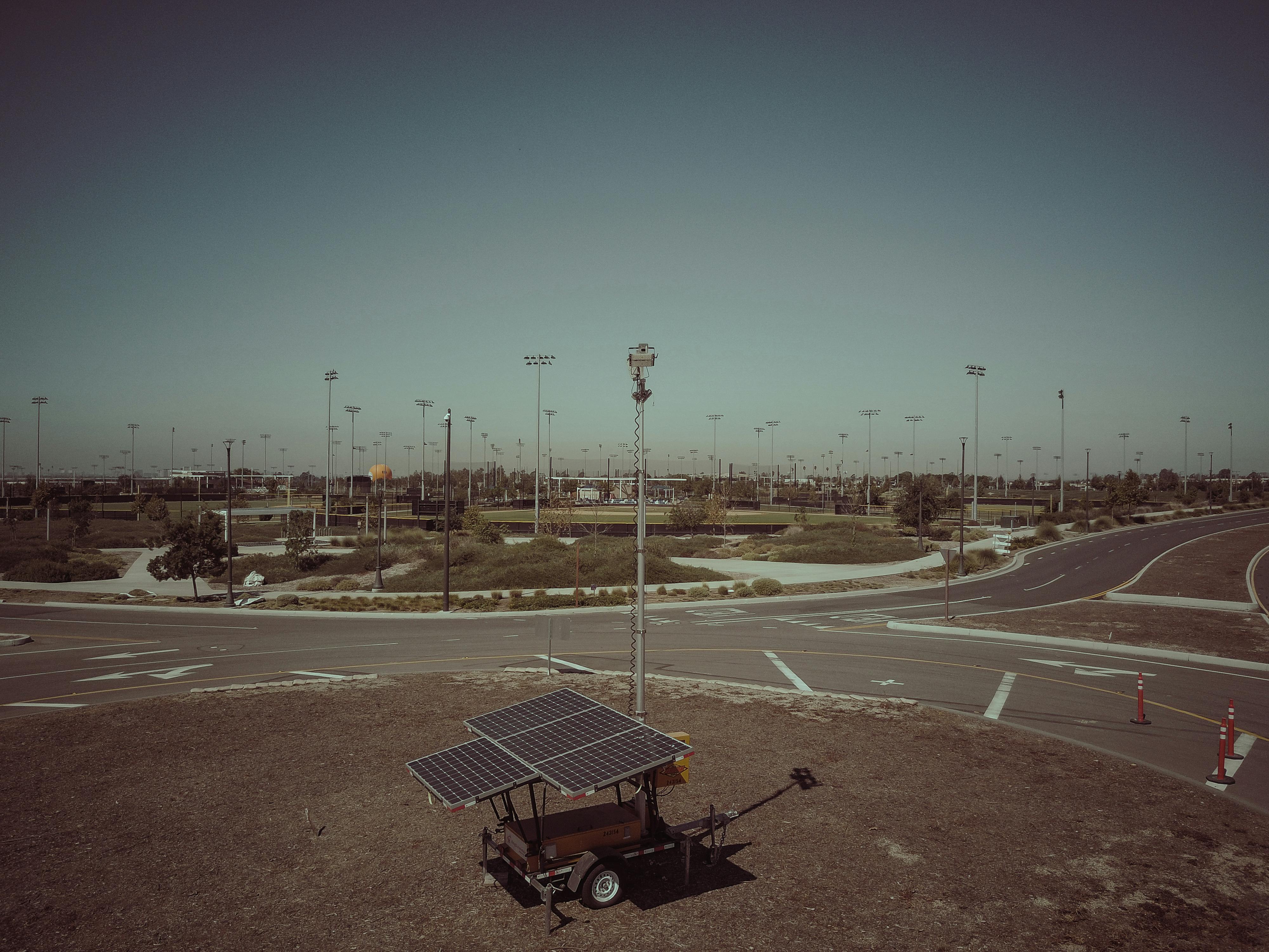 Portable Power Station on Brown Field