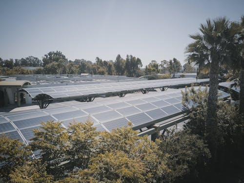 Бесплатное стоковое фото с возобновляемый источник энергии, небо, солнечная энергия
