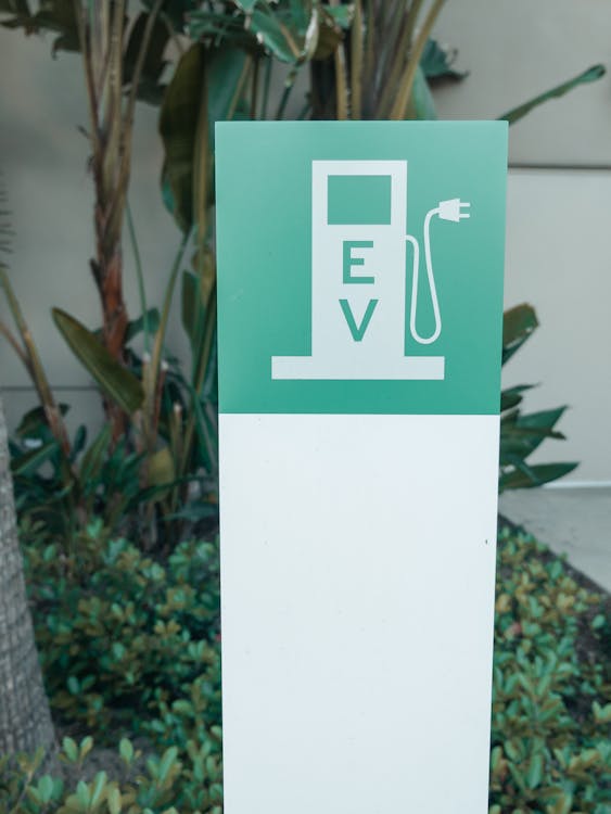 an EV charger outside a rental apartment