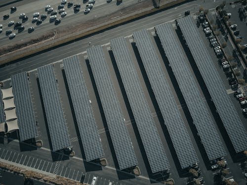Aerial Photography of Solar Farm