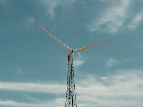 Free Wind Turbine Under the Sky Stock Photo