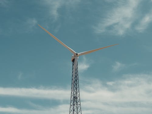 Wind Turbine Under the Sky